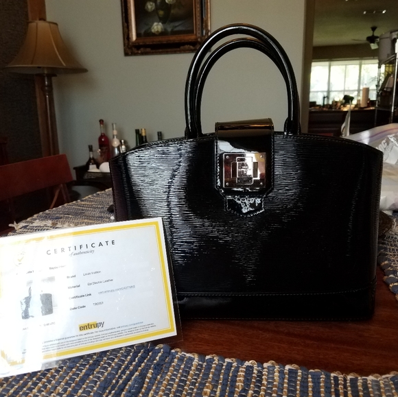 SOLD@!  Louis Vuitton Mirabeau Black Handbag - Picture 3 of 8